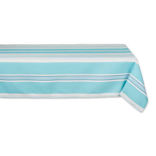 DII® Beach House Stripe Print Outdoor Tablecloth 60x84"